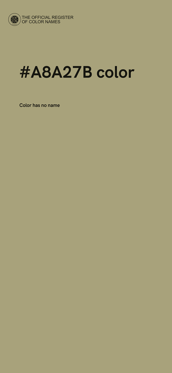 #A8A27B color image