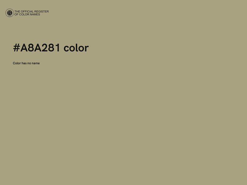 #A8A281 color image