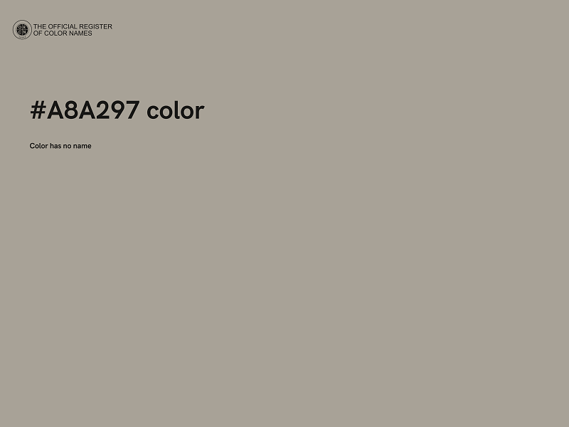 #A8A297 color image