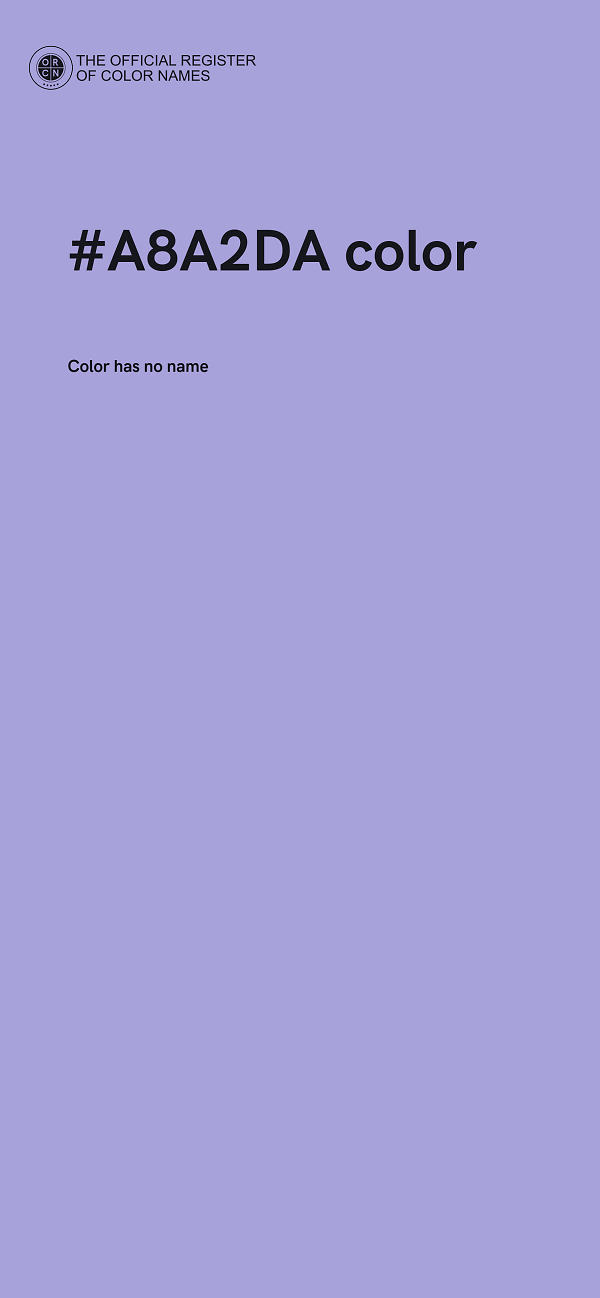 #A8A2DA color image