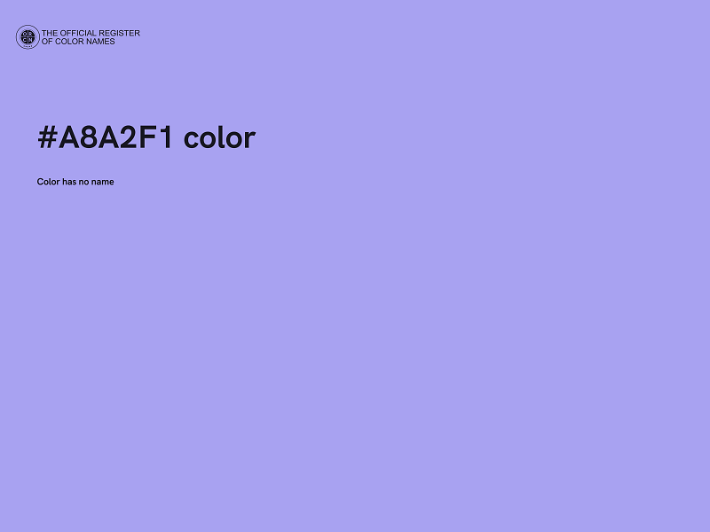 #A8A2F1 color image
