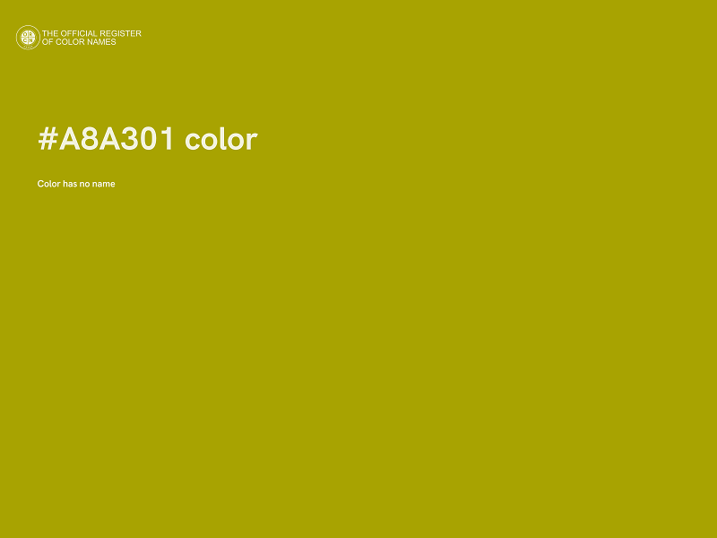 #A8A301 color image