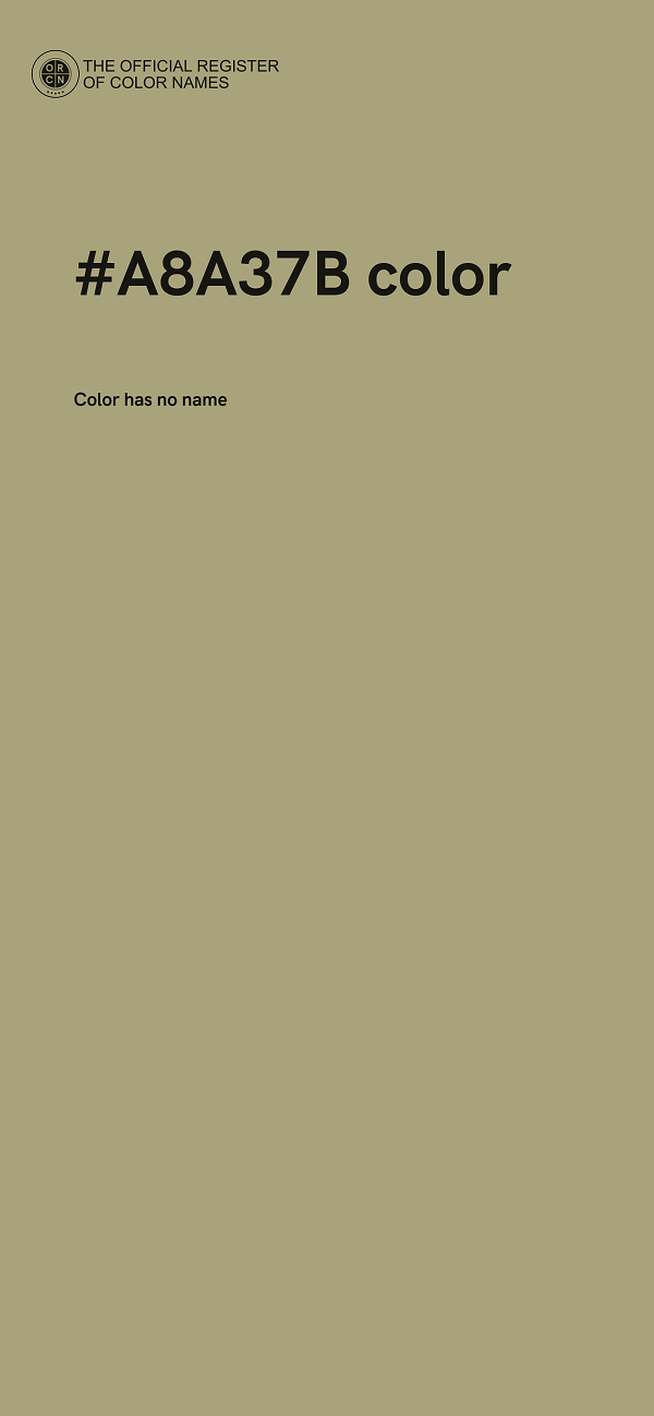 #A8A37B color image