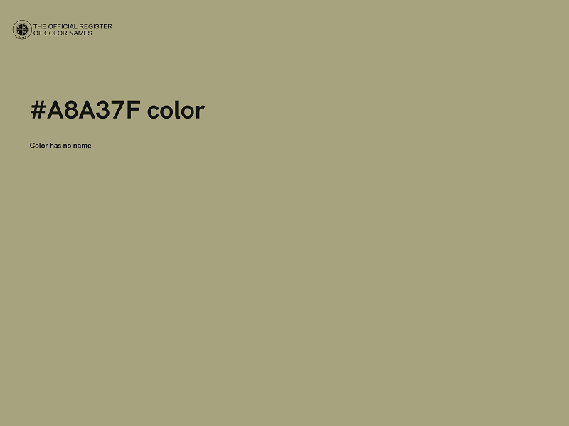 #A8A37F color image