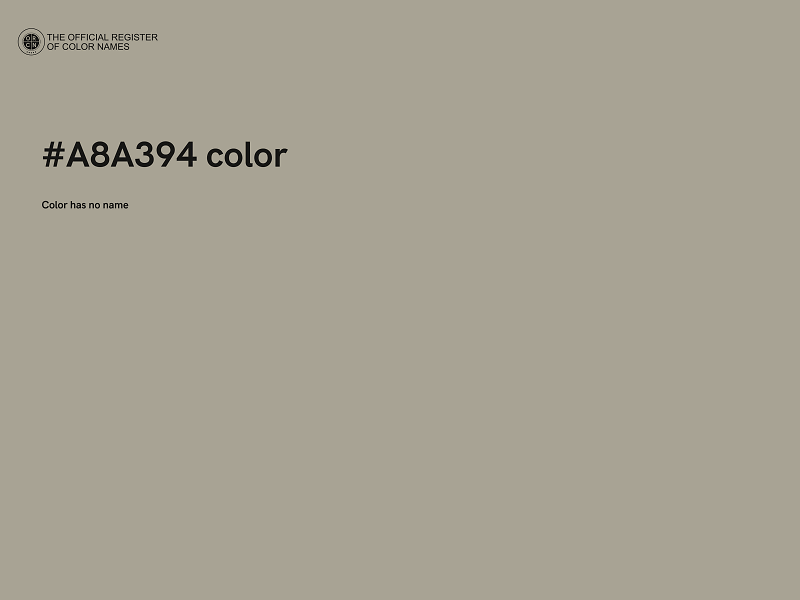 #A8A394 color image