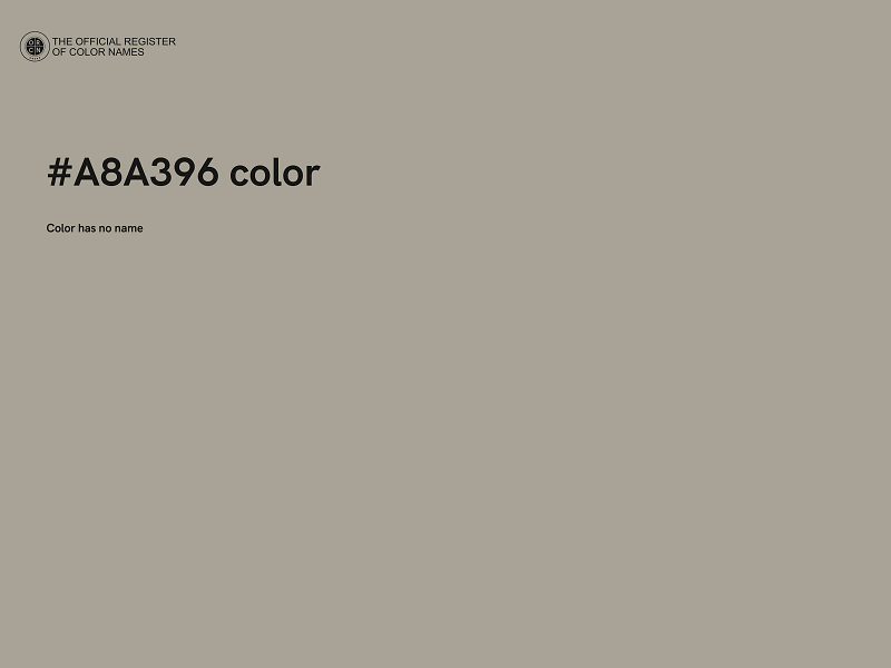 #A8A396 color image