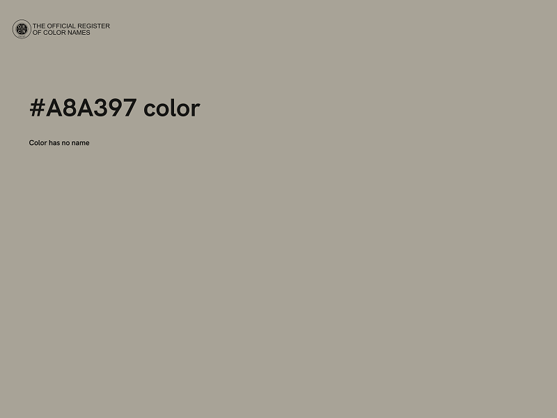 #A8A397 color image