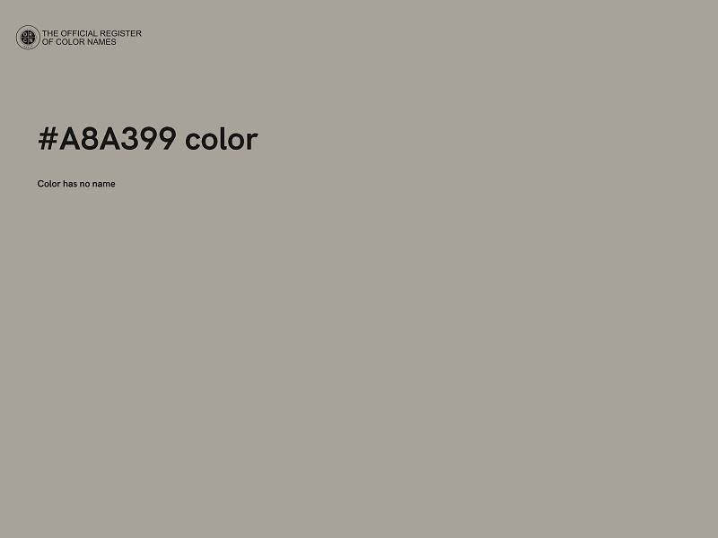 #A8A399 color image