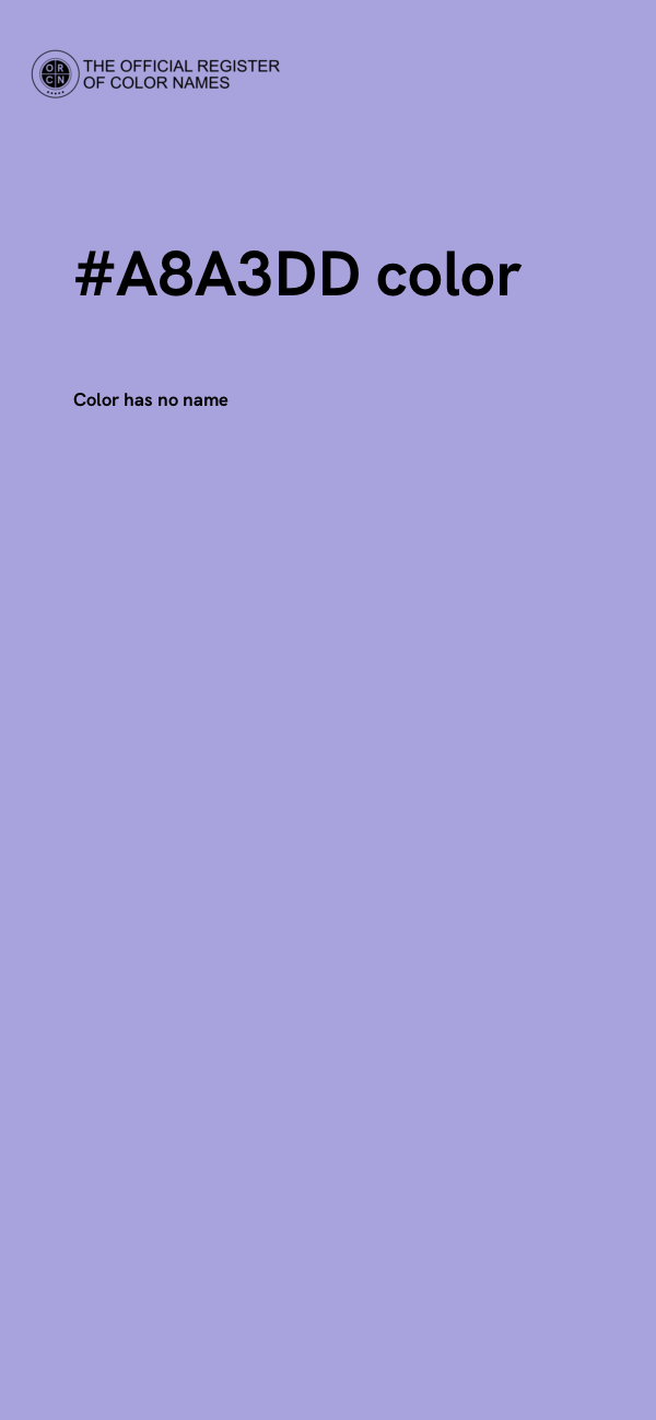 #A8A3DD color image