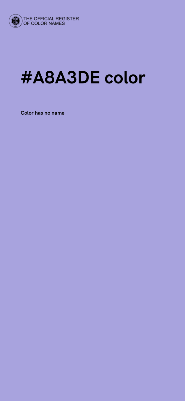 #A8A3DE color image
