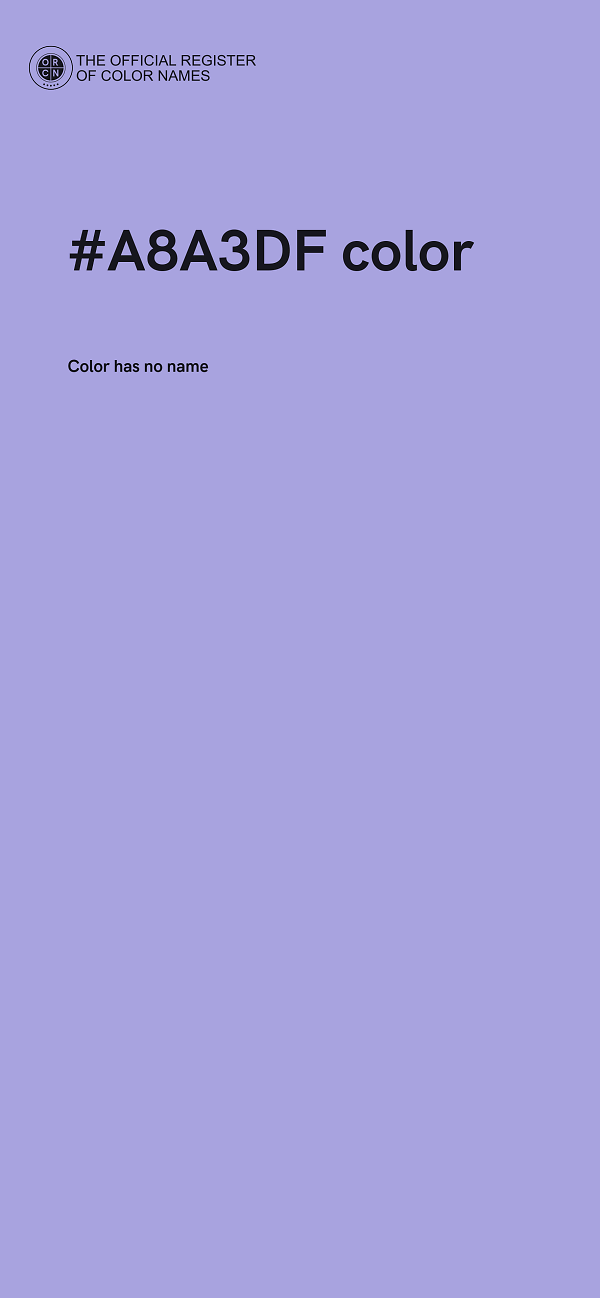 #A8A3DF color image
