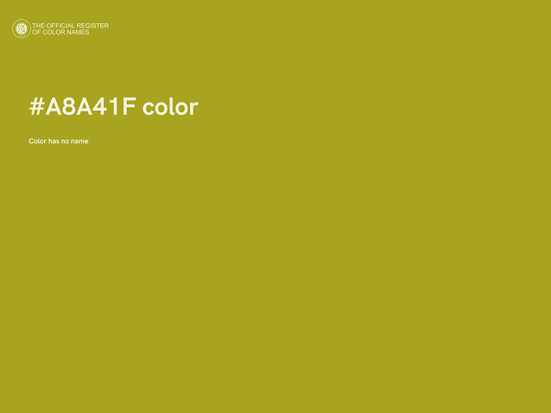 #A8A41F color image