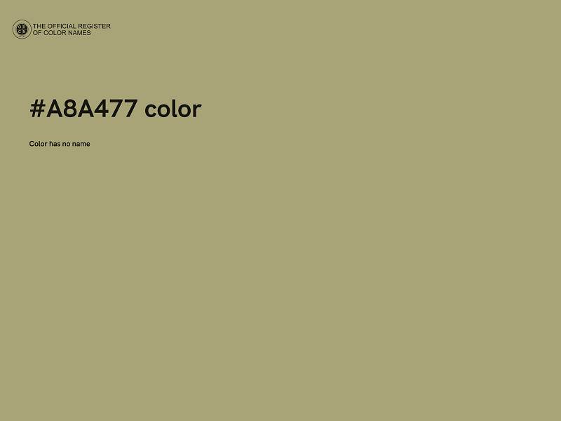 #A8A477 color image