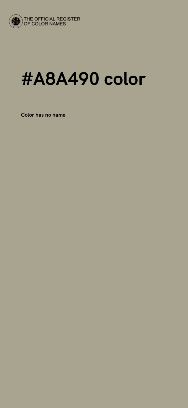 #A8A490 color image