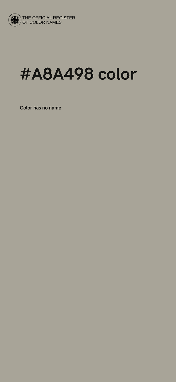 #A8A498 color image