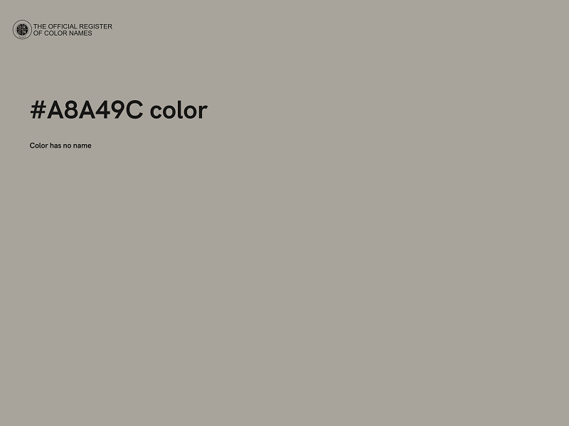 #A8A49C color image