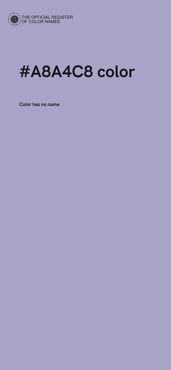 #A8A4C8 color image
