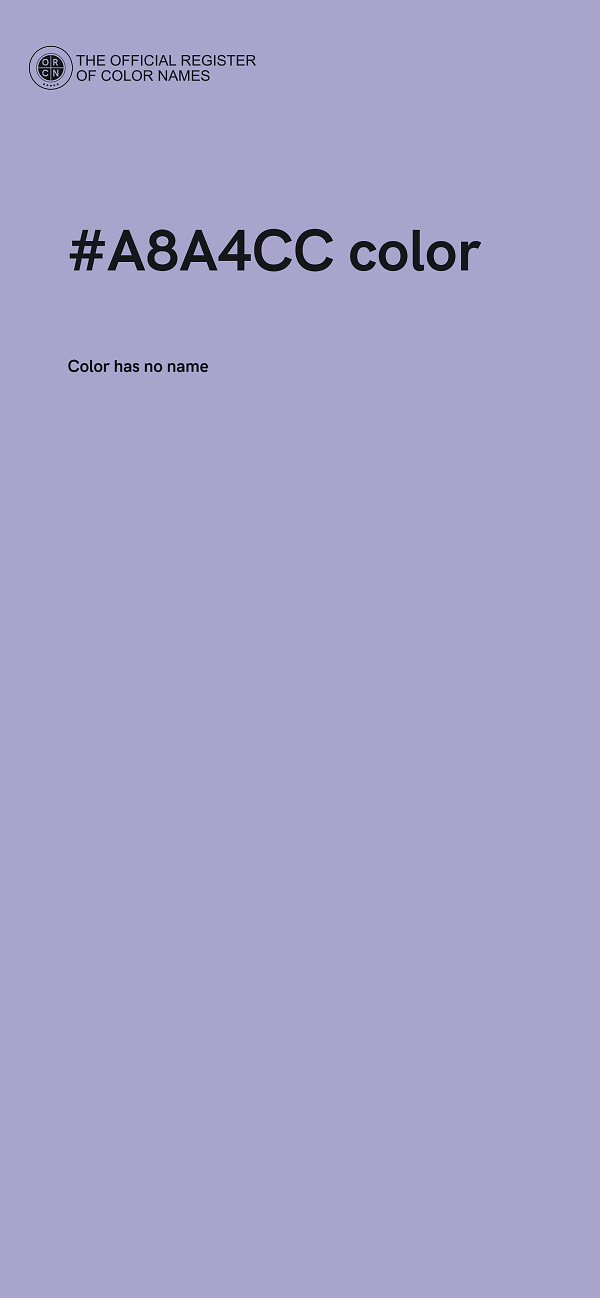#A8A4CC color image