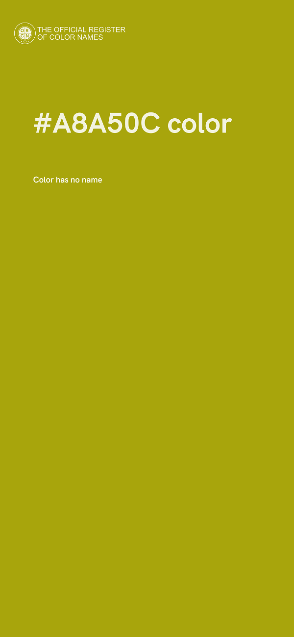 #A8A50C color image