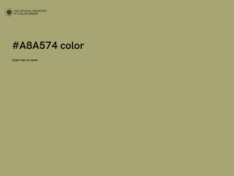 #A8A574 color image