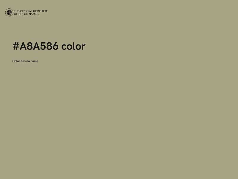 #A8A586 color image