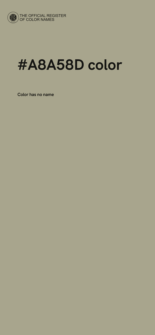 #A8A58D color image