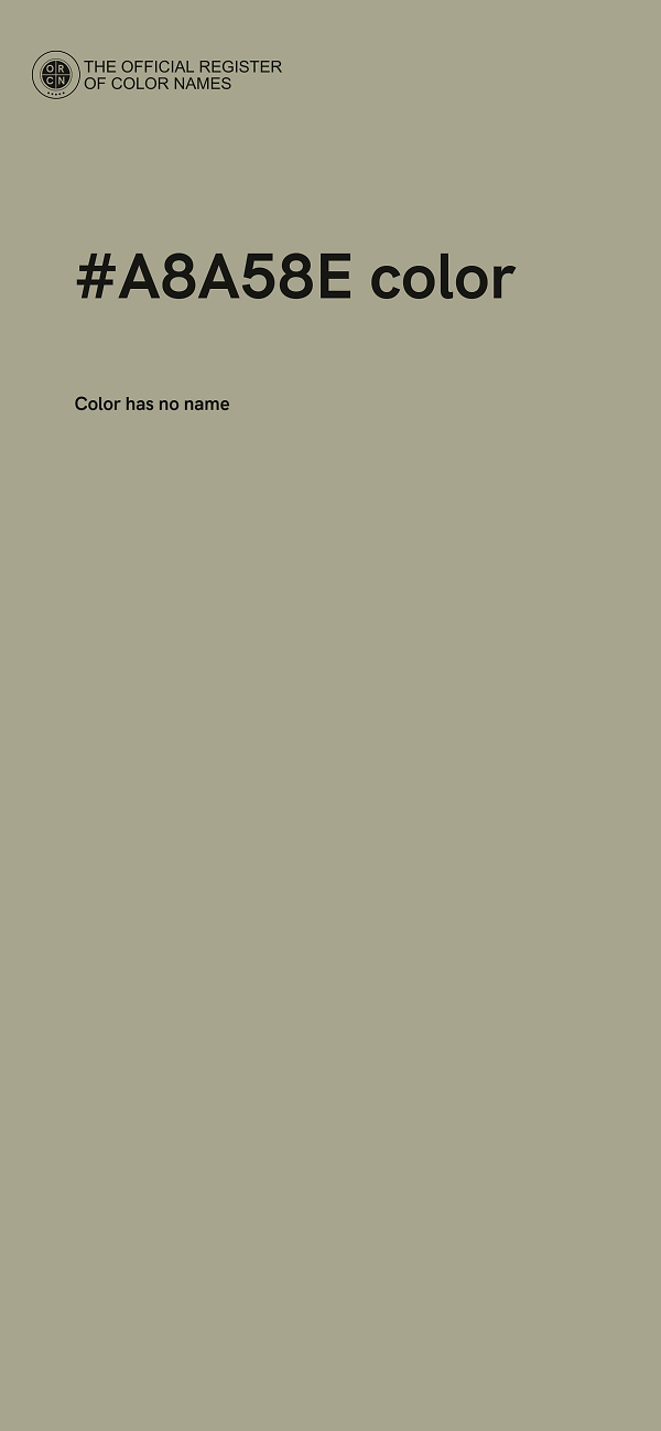 #A8A58E color image