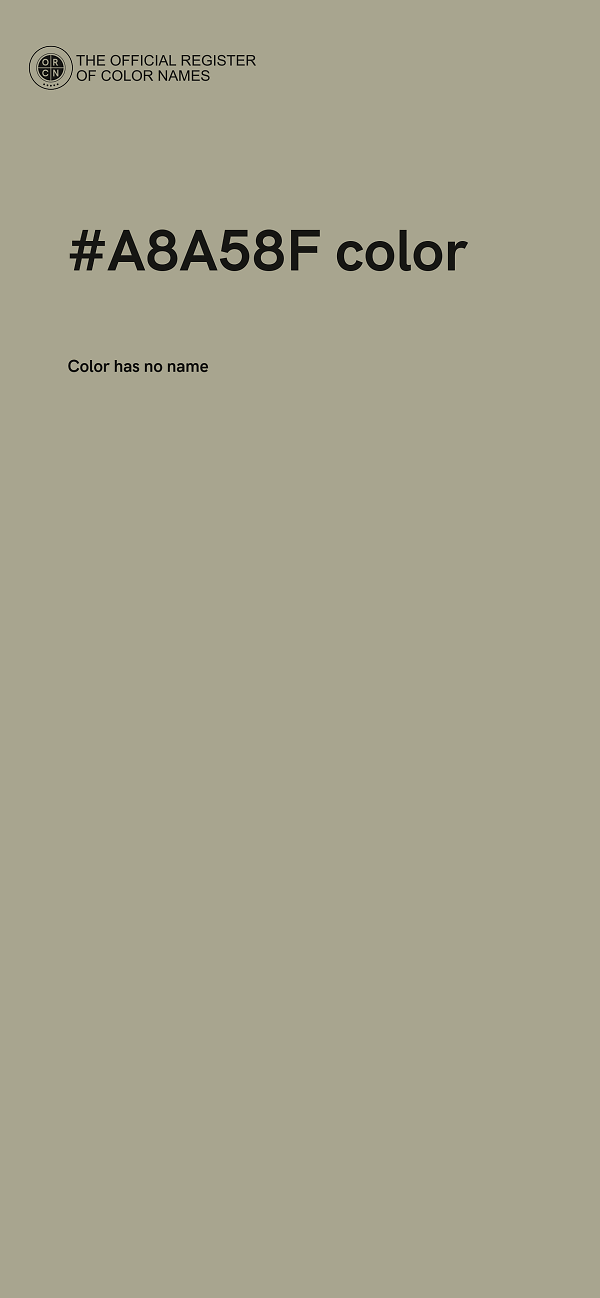 #A8A58F color image