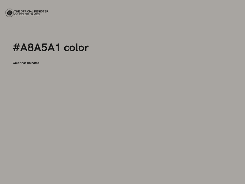 #A8A5A1 color image