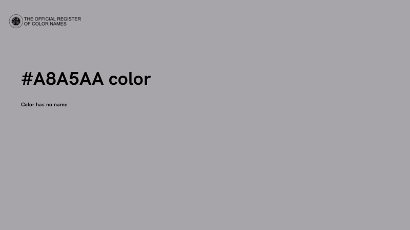 #A8A5AA color image