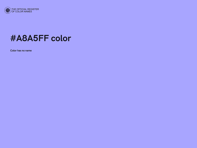 #A8A5FF color image