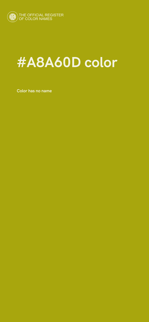 #A8A60D color image