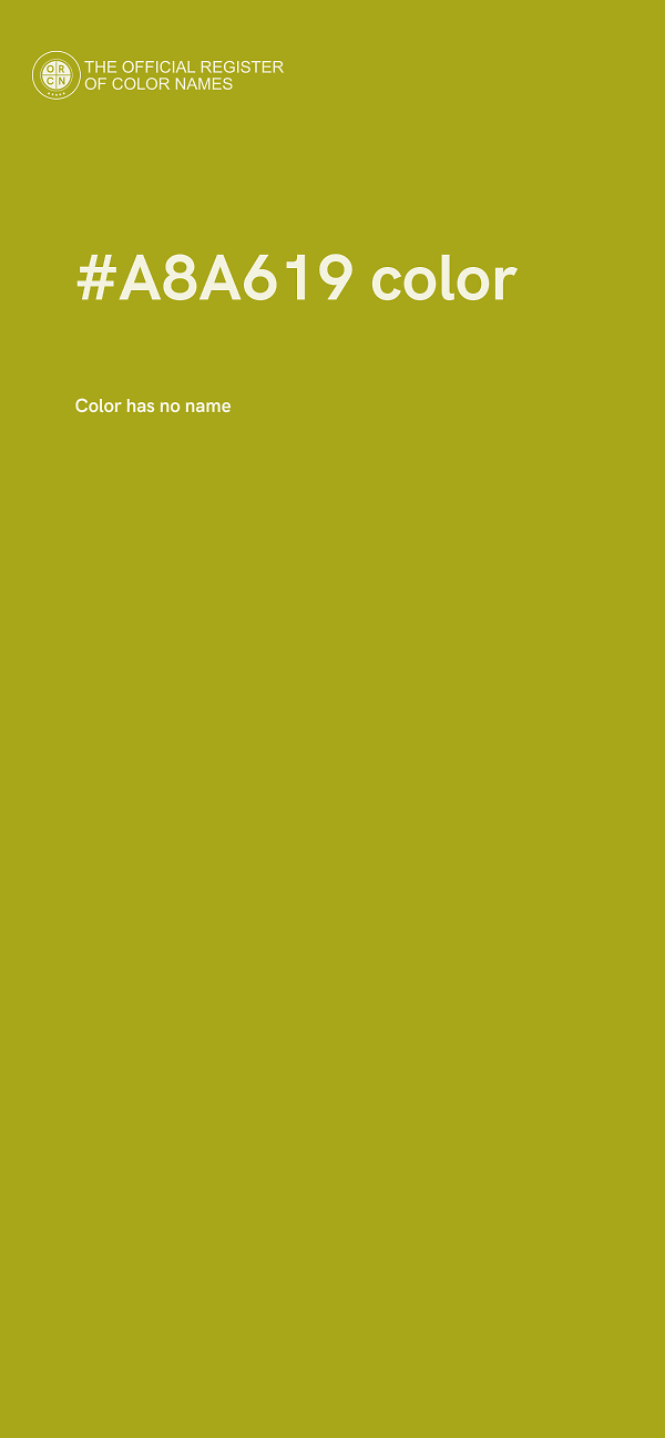 #A8A619 color image