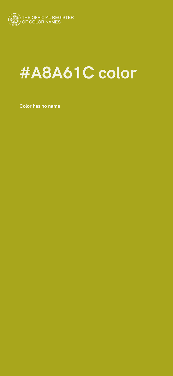 #A8A61C color image