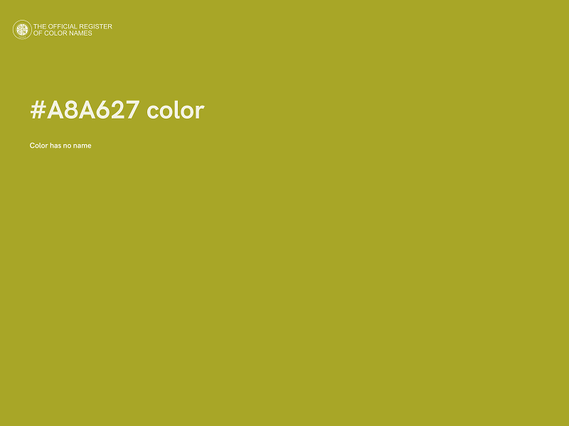 #A8A627 color image