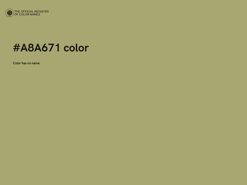 #A8A671 color image