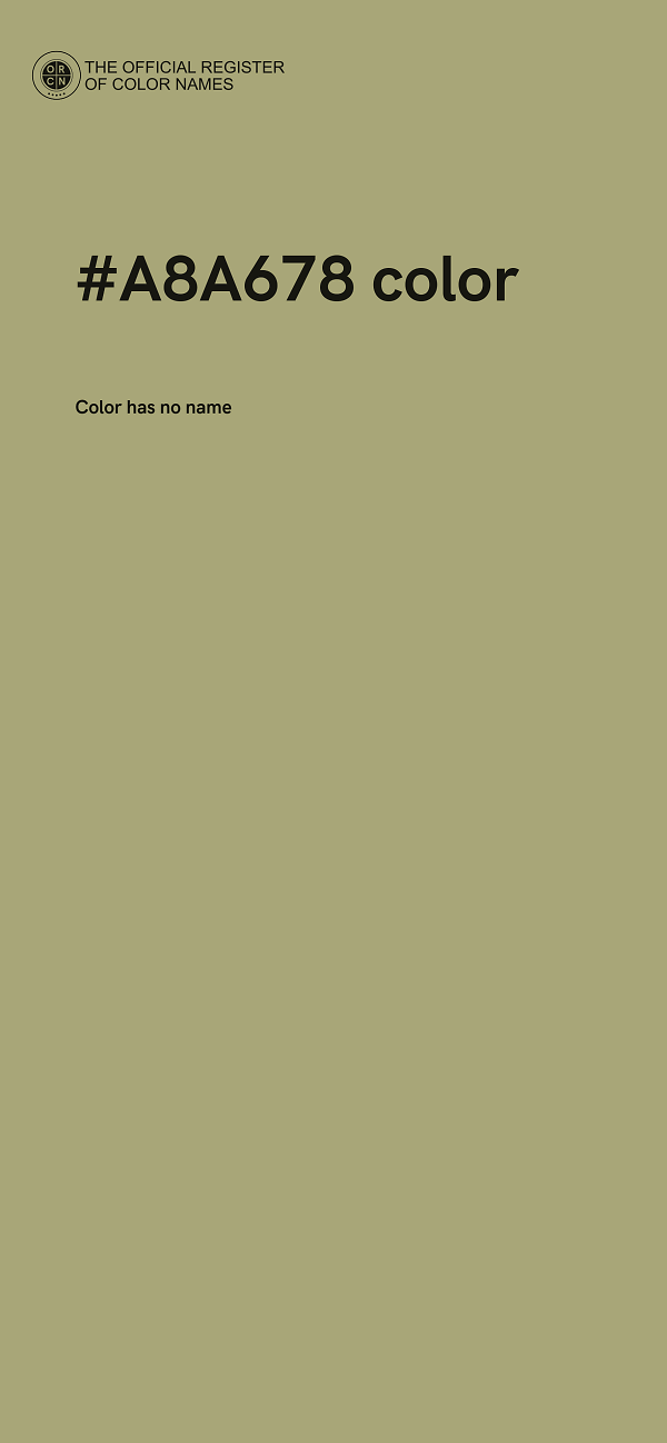 #A8A678 color image