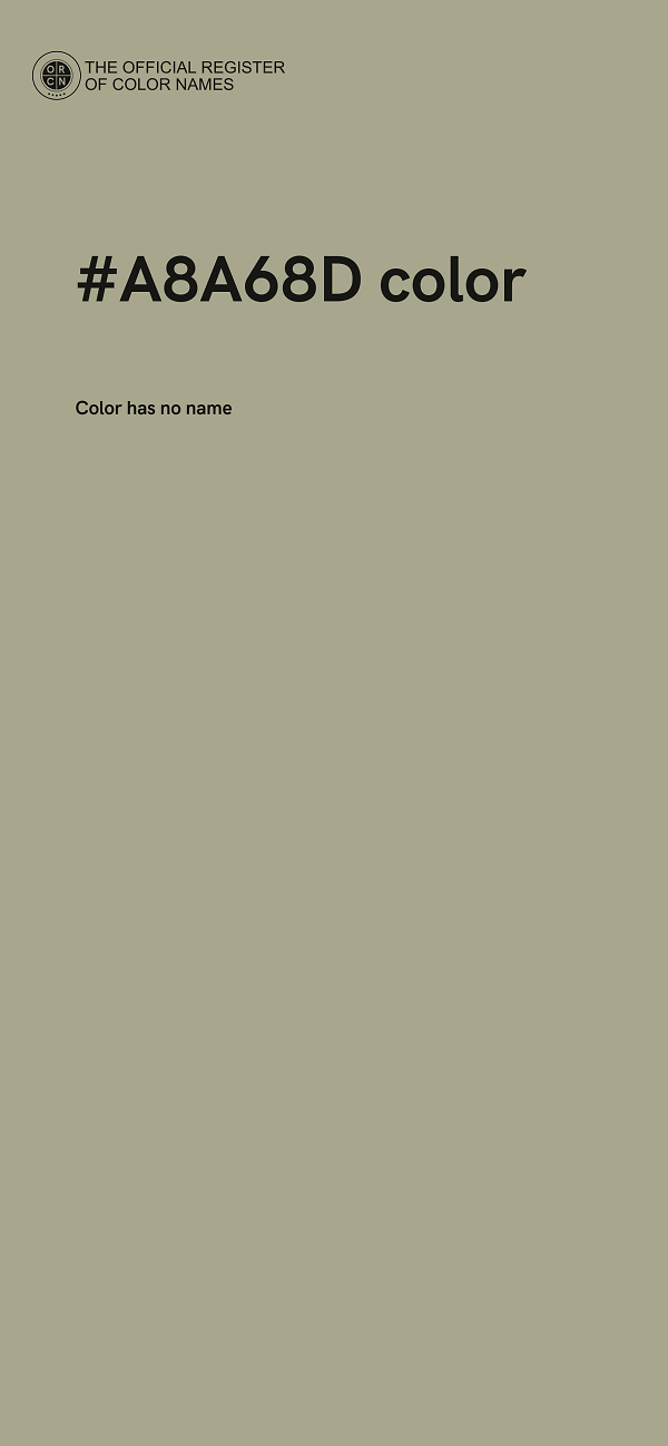 #A8A68D color image