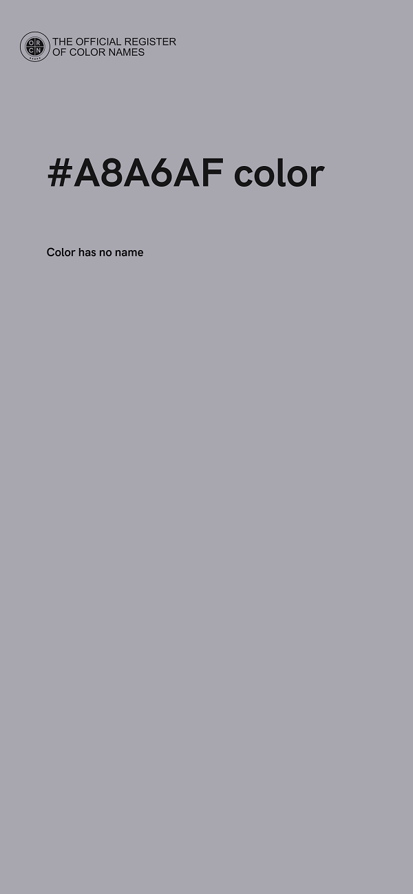 #A8A6AF color image