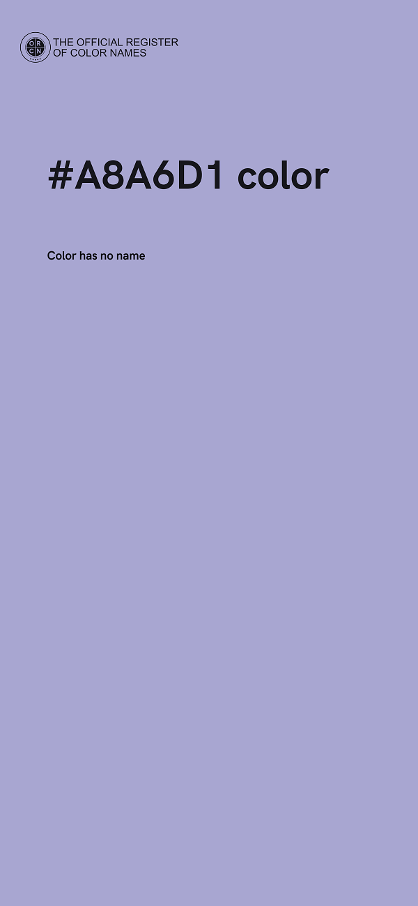 #A8A6D1 color image