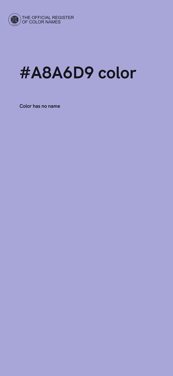 #A8A6D9 color image