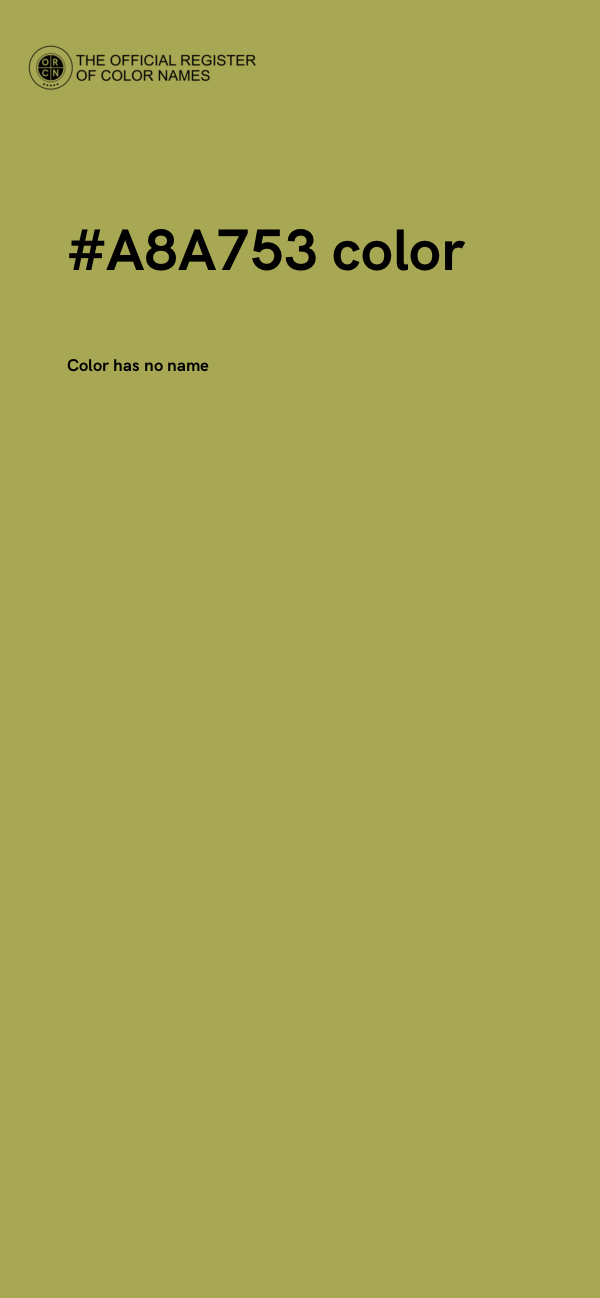 #A8A753 color image