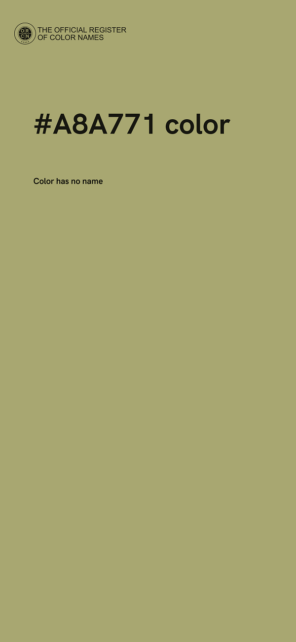 #A8A771 color image