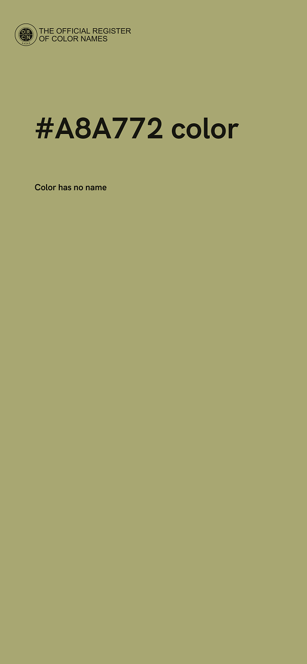#A8A772 color image
