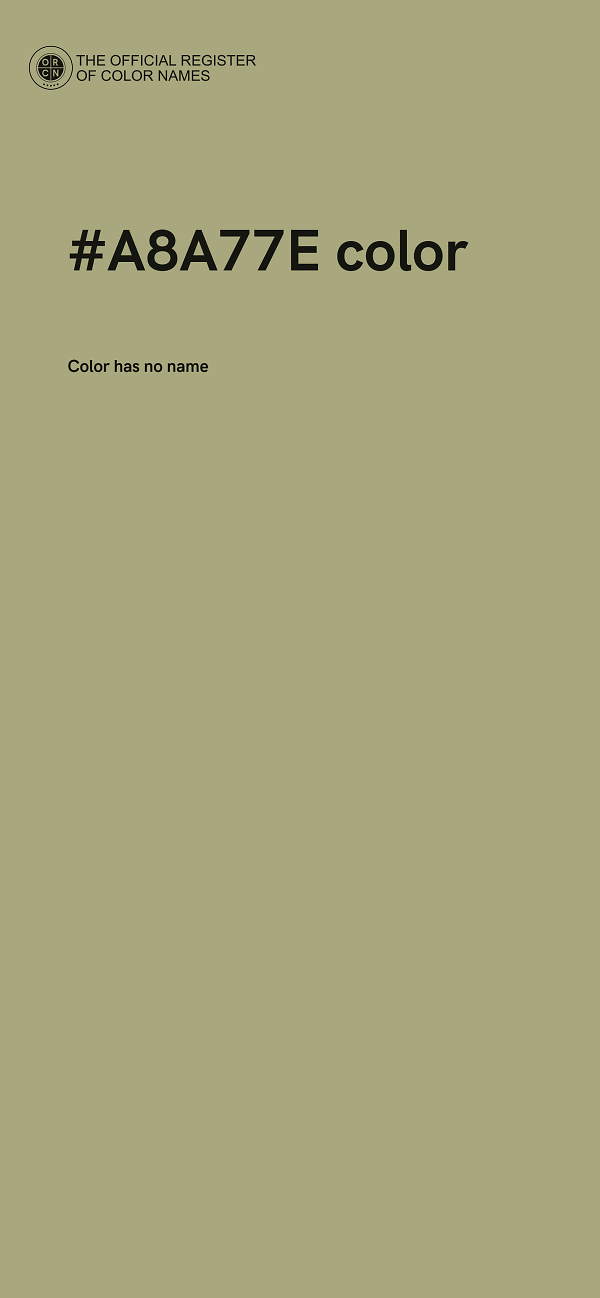 #A8A77E color image