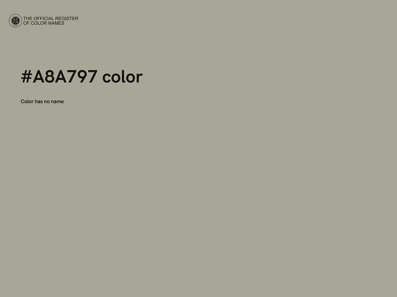 #A8A797 color image