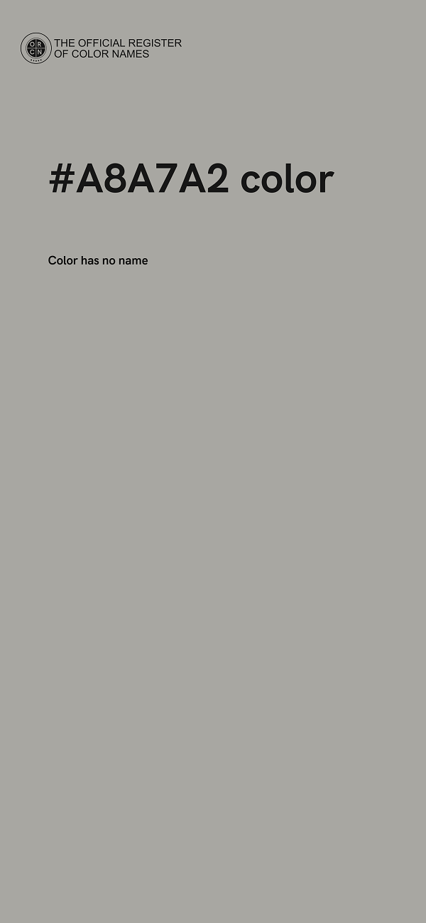 #A8A7A2 color image