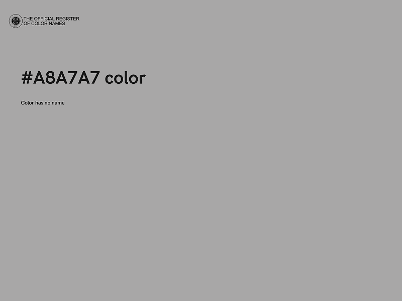 #A8A7A7 color image