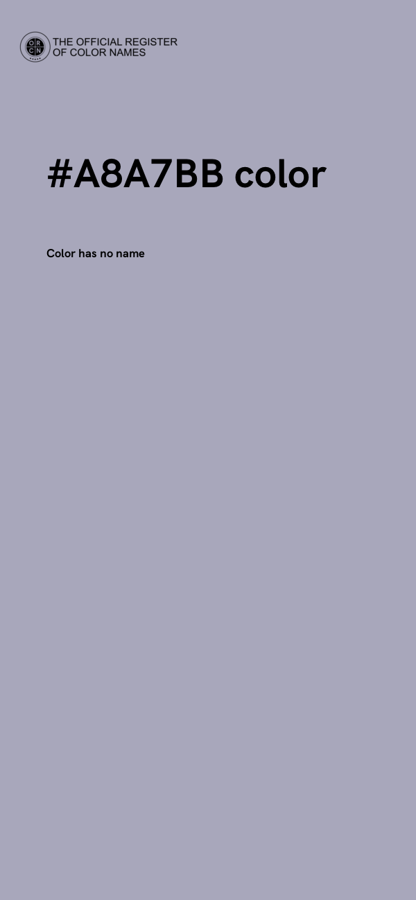 #A8A7BB color image