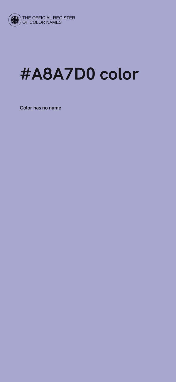 #A8A7D0 color image